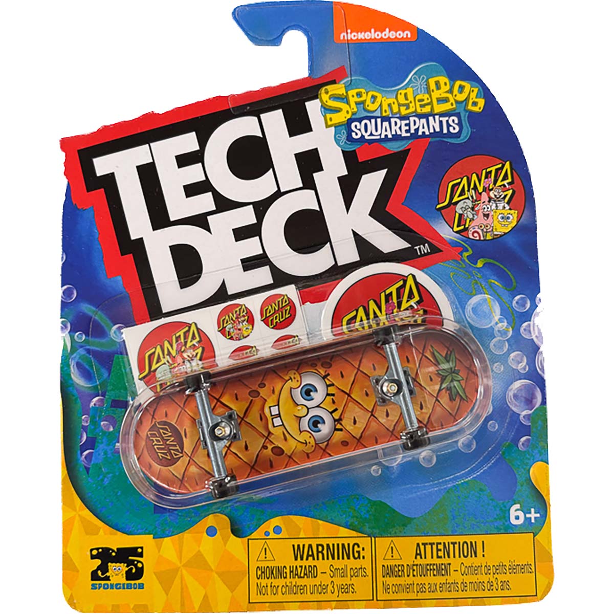 Tech Deck Santa Cruz x Spongebob Fingerboard Random SkateHut