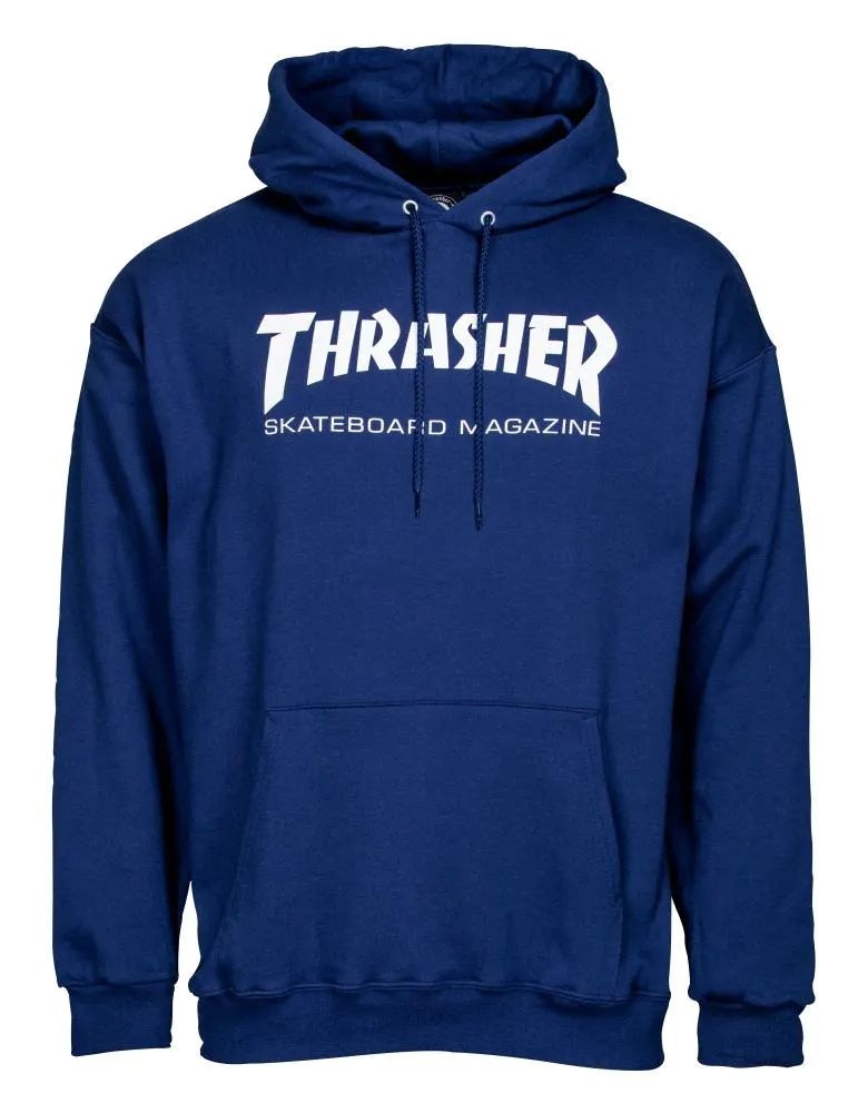 Thrasher Skate Mag Logo Hoodie Navy SkateHut