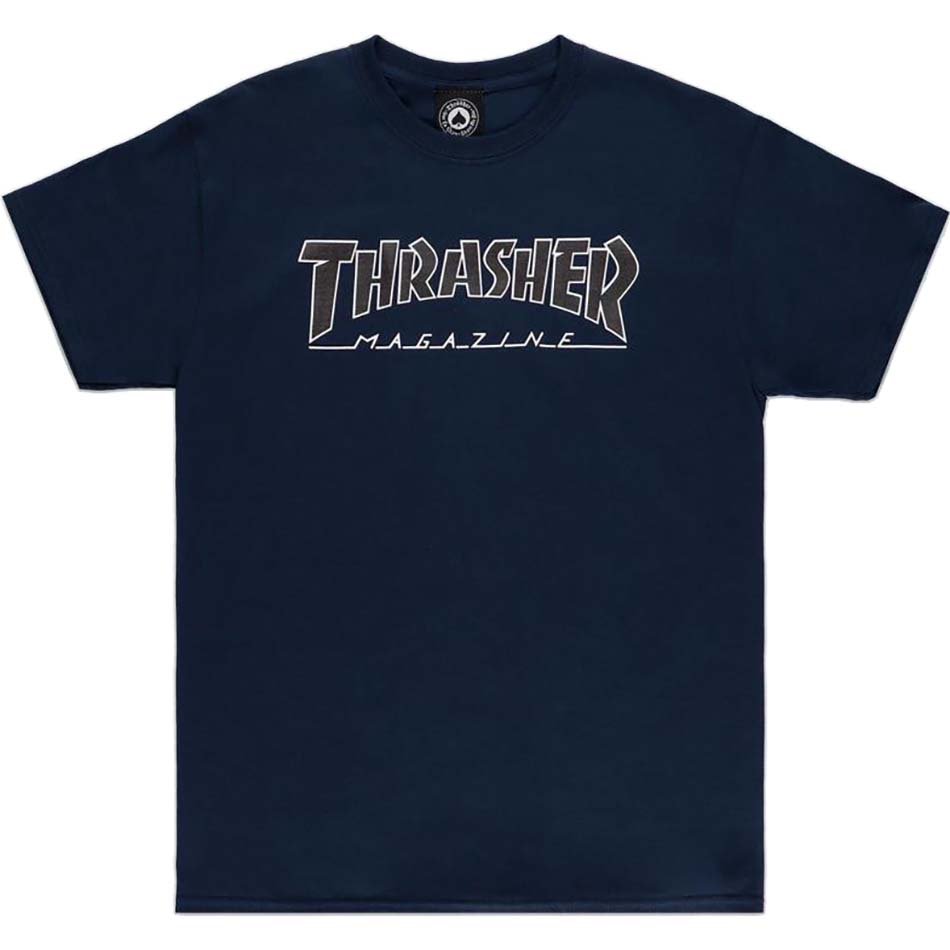 Thrasher outlined crewneck navy discount