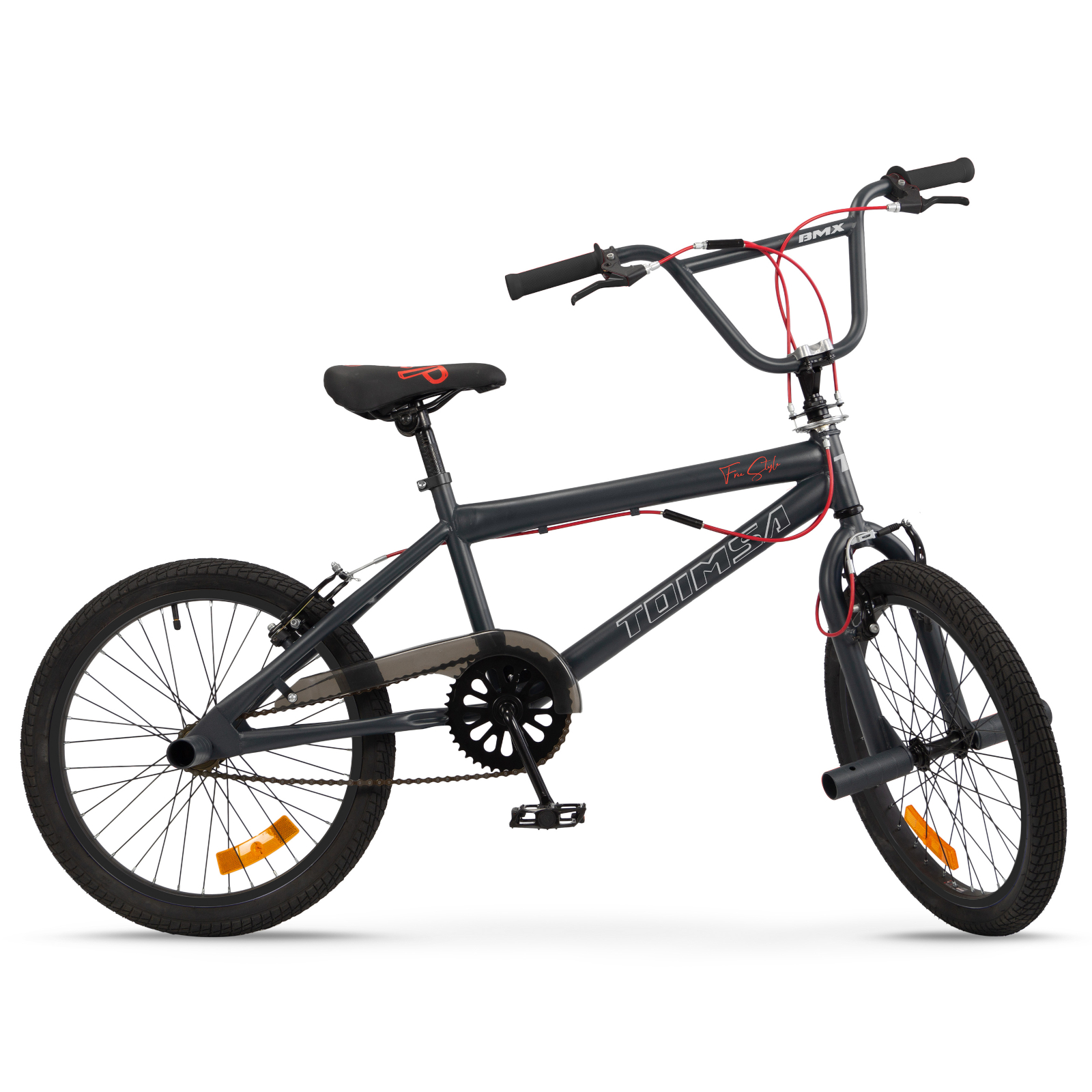 Velo Enfant 6-9 Ans TOIMSA Vélo BMX 20 Pouces Full Black
