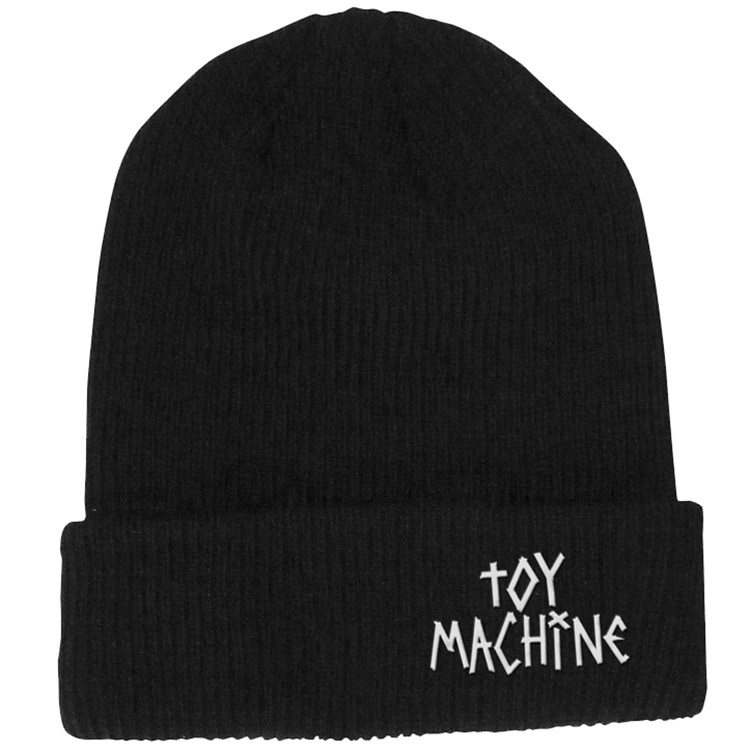 Toy Machine Tape Logo Beanie Black SkateHut