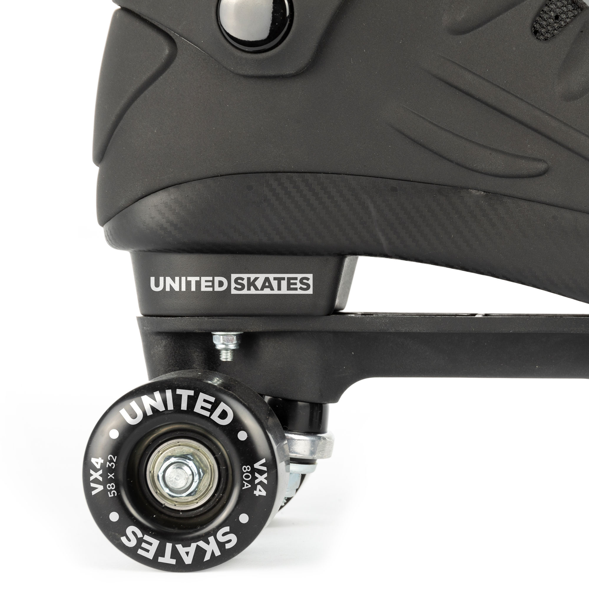 United Skates VX4 Quad Roller Skates Black SkateHut