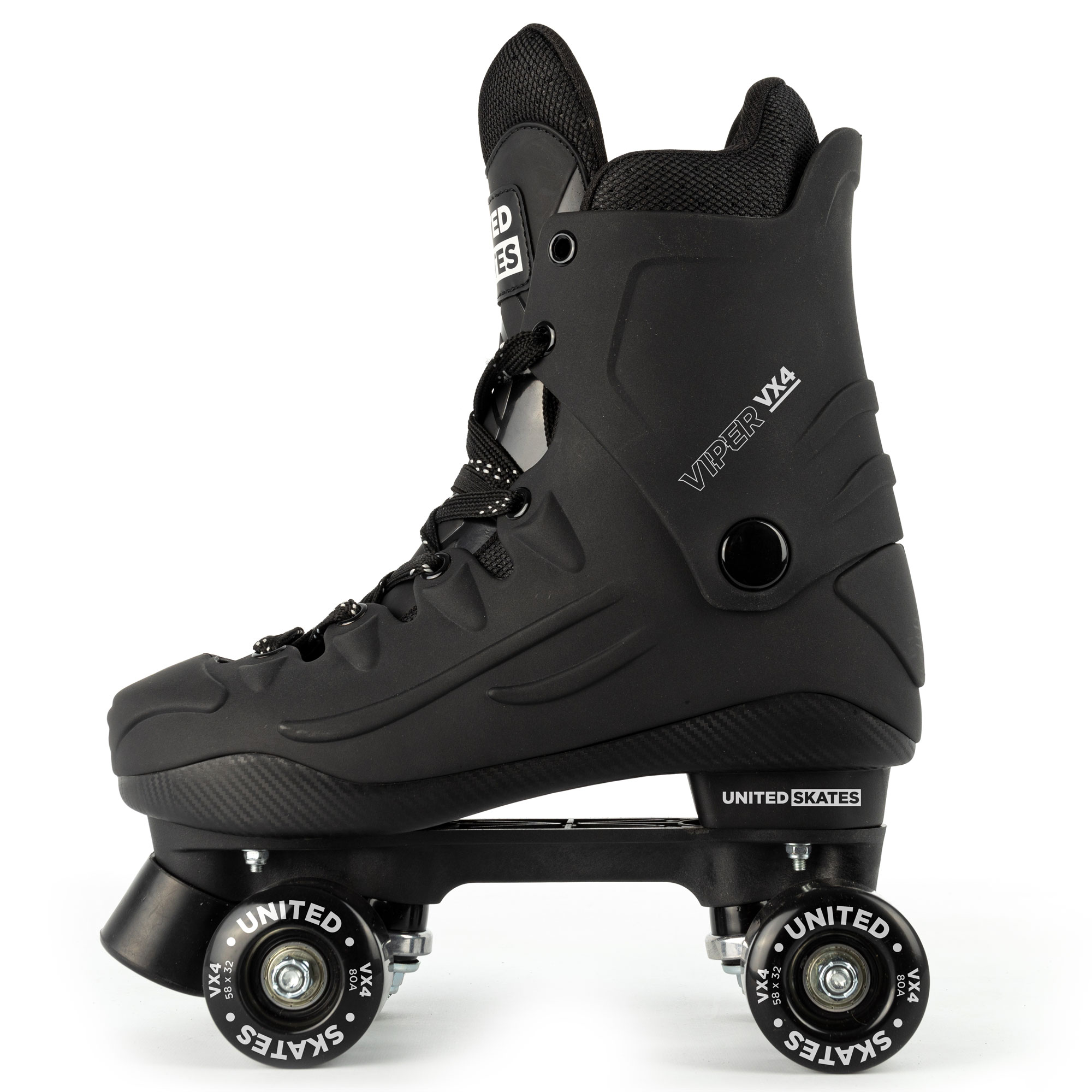 United Skates VX4 Quad Roller Skates Black SkateHut