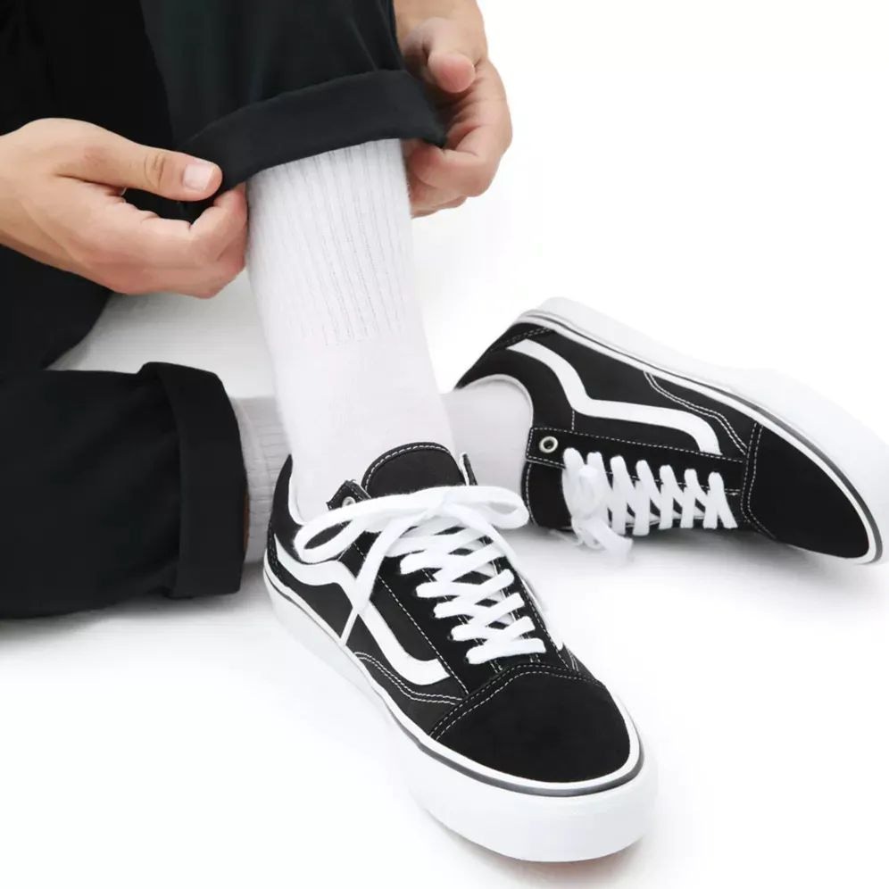 Cosmetic Damage Vans Skate Old Skool Skate Shoes Black White UK 10 SkateHut