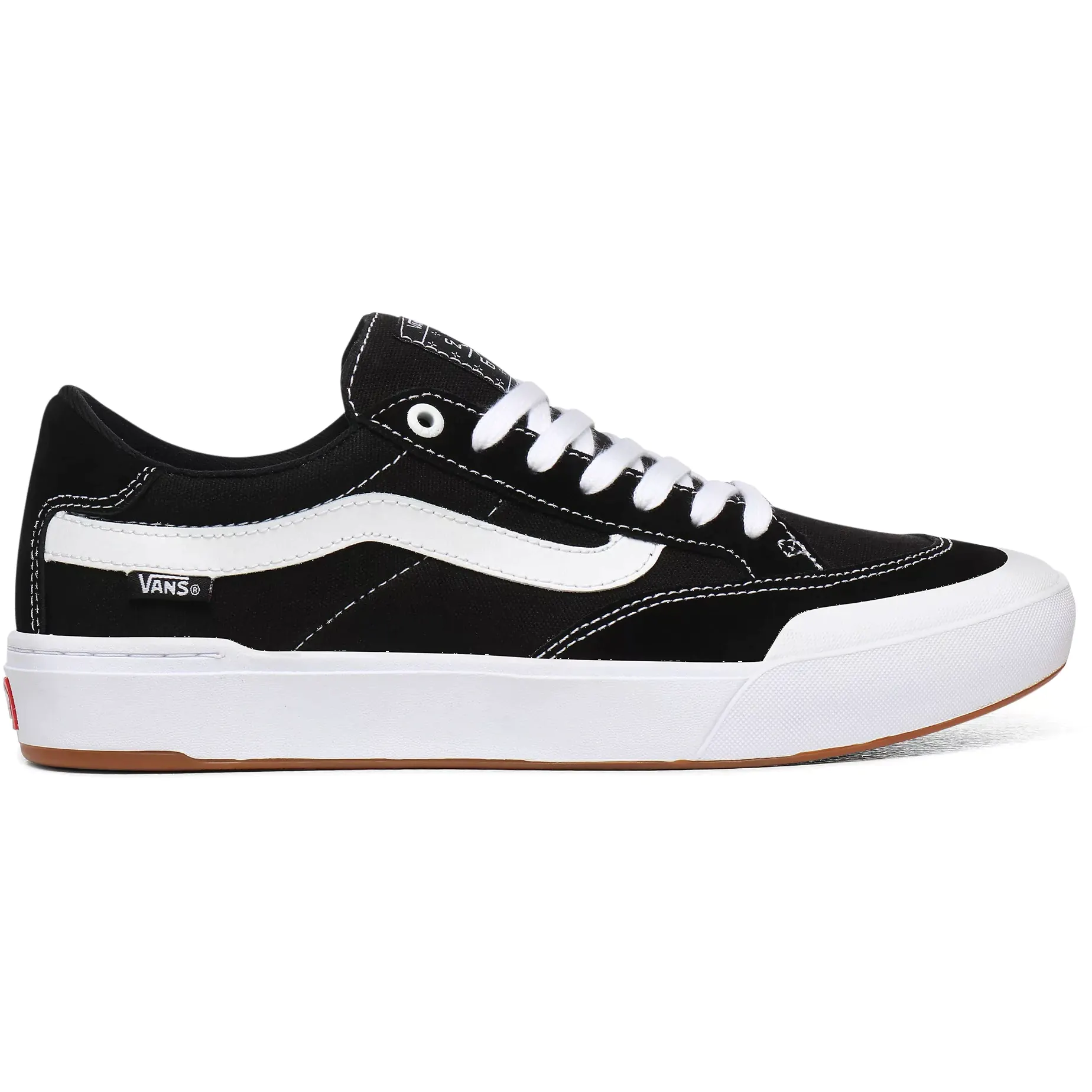 Vans Berle Pro Skate Shoes Black True White SkateHut