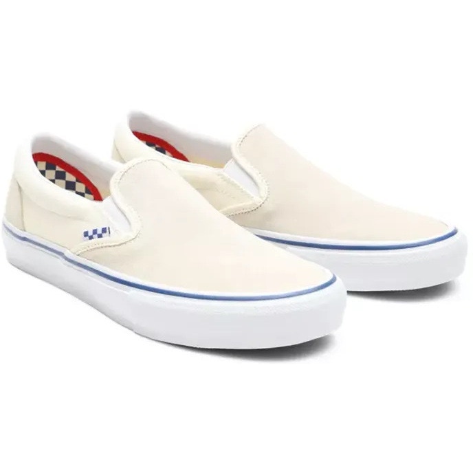Vans Skate Slip On Skate Shoes Off White SkateHut