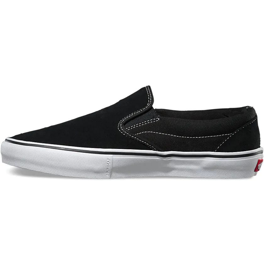 Vans Slip On Pro Skate Shoes Black White Gum SkateHut