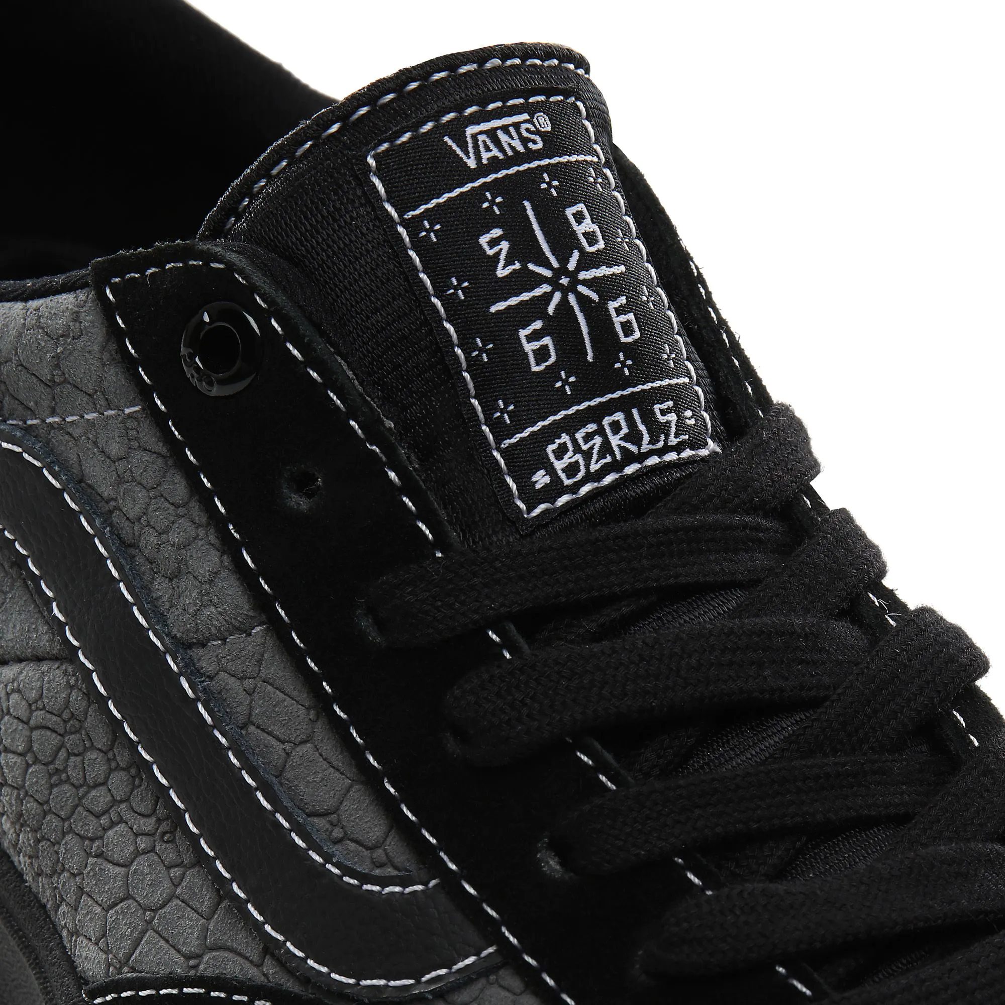 Vans Berle Pro Croc Skate Shoes Black Pewter SkateHut