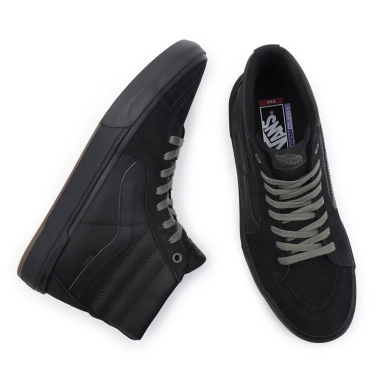 Vans BMX Sk8 Hi Scotty Cranmer High Top Skate Shoes Black Thyme SkateHut