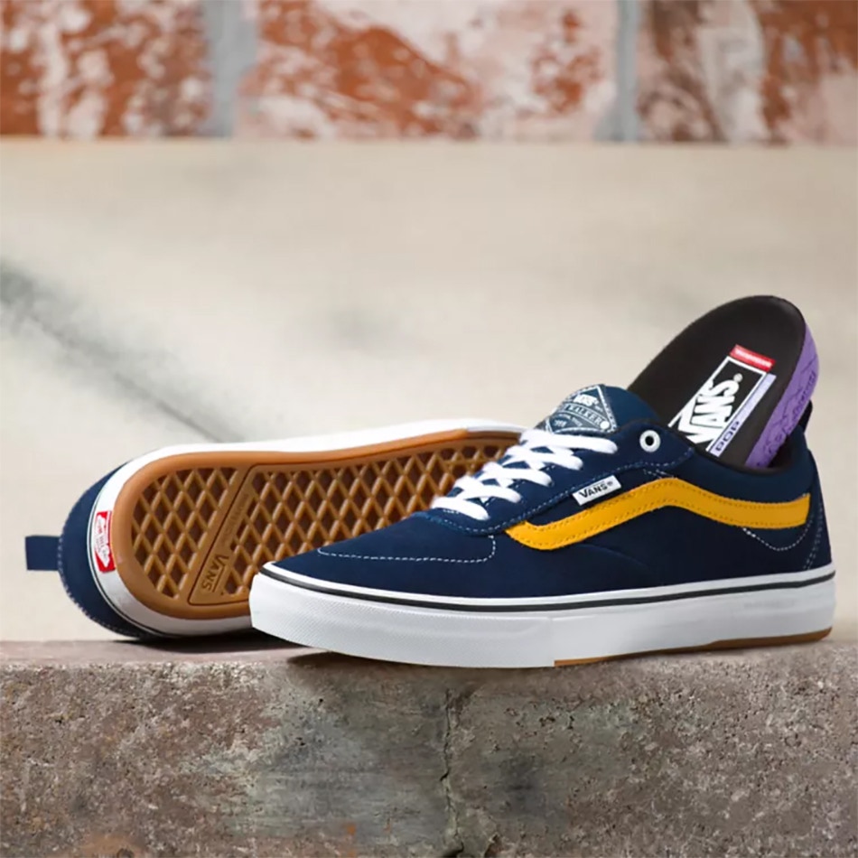 Vans Kyle Walker Skate Shoes Navy Gold SkateHut