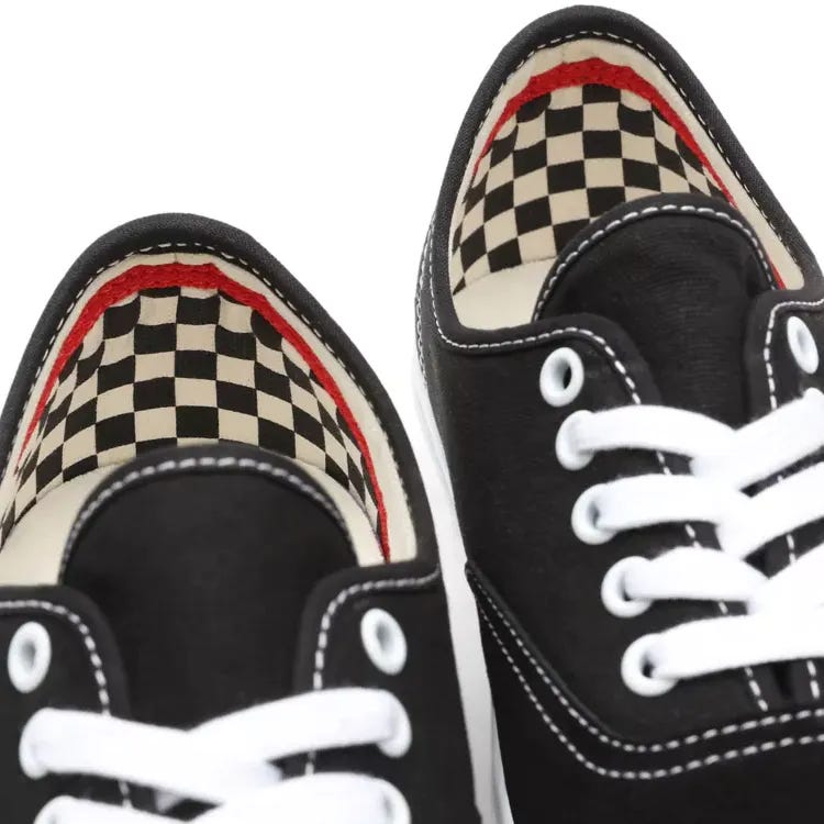 Vans Skate Authentic Skate Shoes Black White SkateHut
