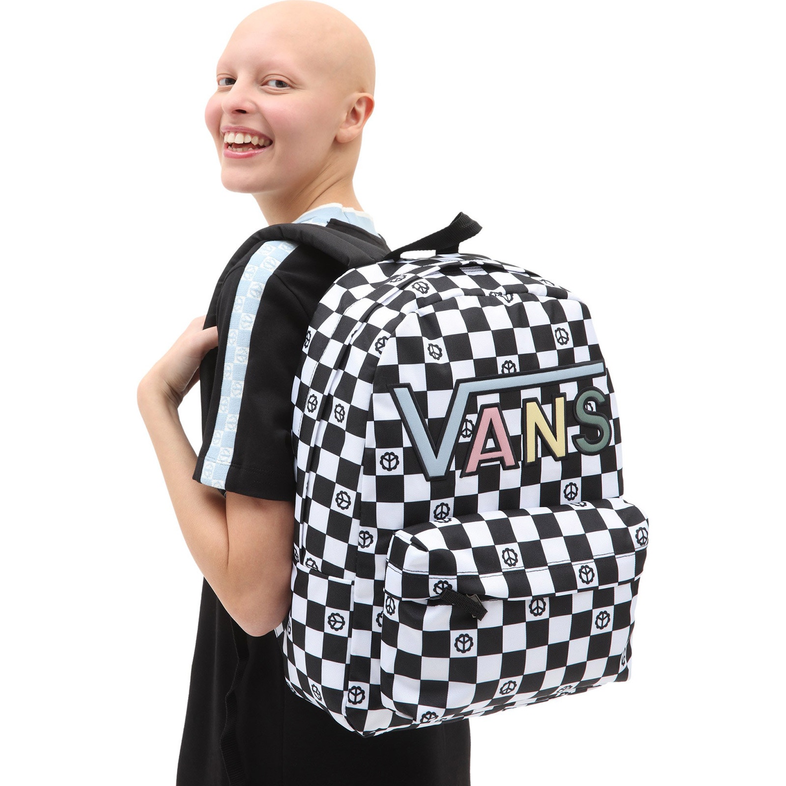 Vans realm checkered 22l backpack online