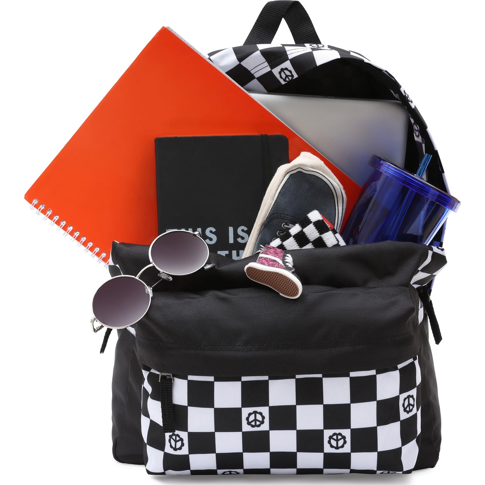 Vans realm checkered 22l backpack store