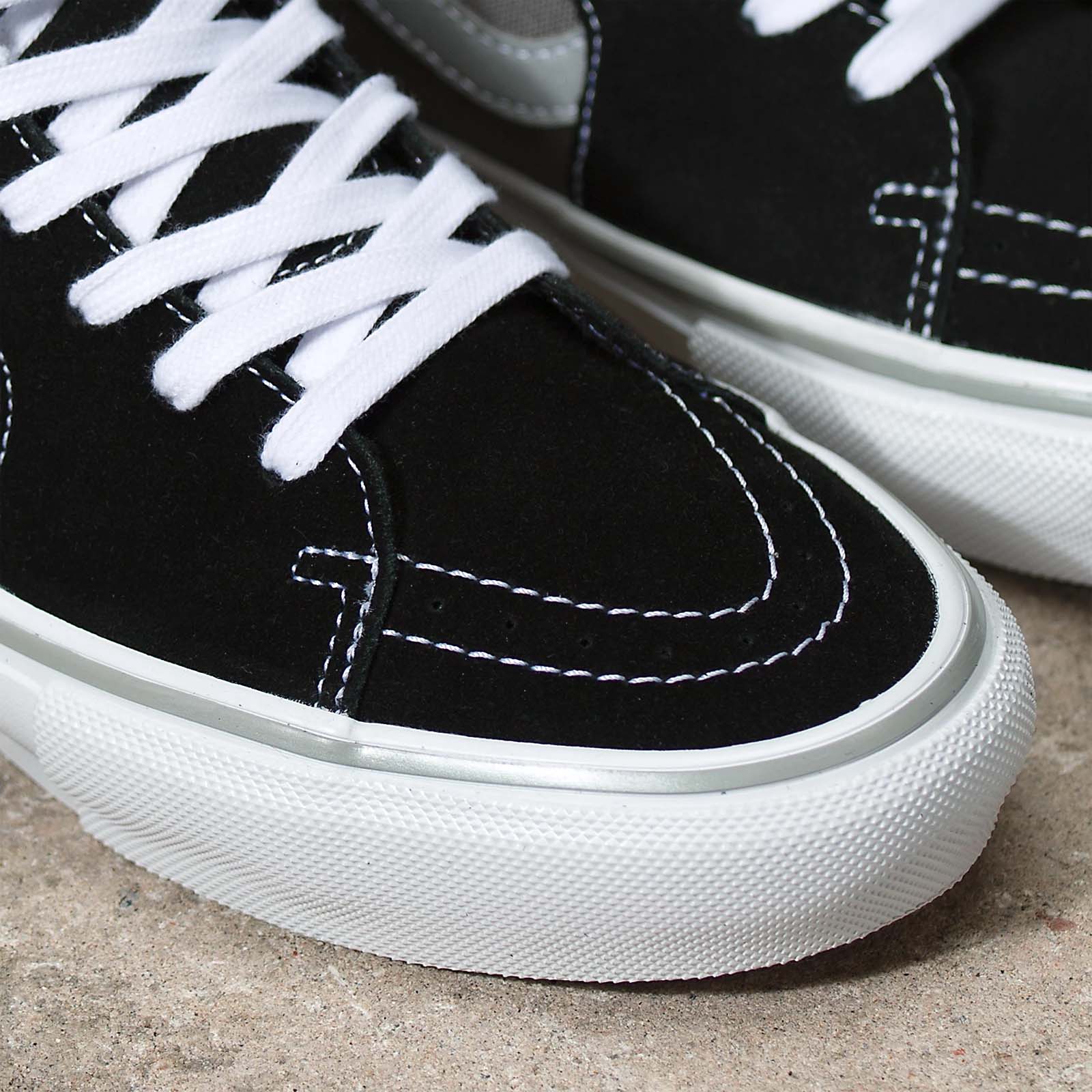 Vans Sk8 Hi Skate Shoes Reflective Black Grey SkateHut