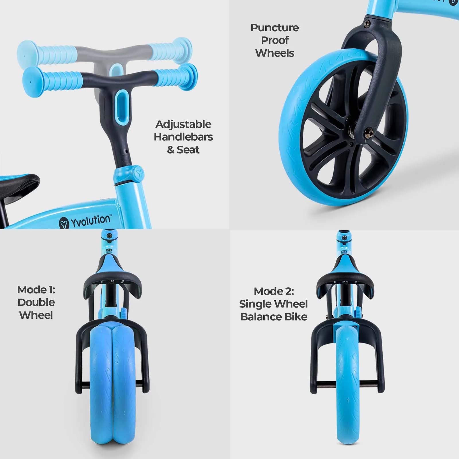 Y Volution Velo Junior Balance Bike Blue SkateHut