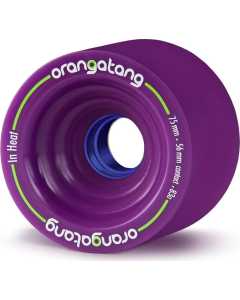 Orangatang In Heat 75mm Longboard Wheels - Purple 83a (Pack of 4)