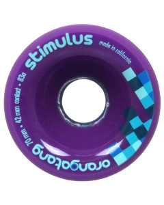 Orangatang Stimulus 70mm Longboard Wheels - Purple 83a (Pack of 4)