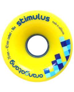 Orangatang Stimulus 70mm Longboard Wheels - Yellow 86a (Pack of 4)