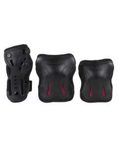 SFR Essentials Triple Pad Set - Black / Red