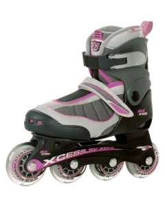 Xcess MX S1000 Semi Soft Adjustable Inline Skates - Lilac