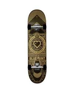 Blueprint Home Heart Complete Skateboard 8.125" - Black/Gold