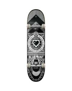 Blueprint Home Heart Complete Skateboard - Black/White 8"