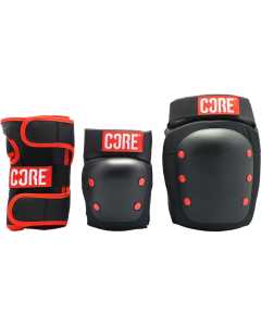 CORE Protection Skate Triple Pad Set - Black