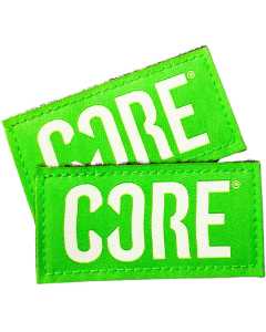 CORE Velcro Knee Pad Tags - Green (Pair)