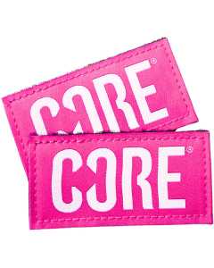 CORE Velcro Knee Pad Tags - Pink (Pair)