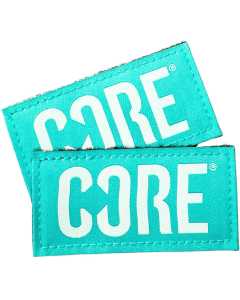 CORE Velcro Knee Pad Tags - Teal (Pair)