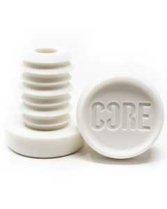 CORE Bar Ends (Pair) - White
