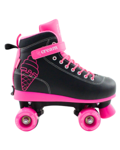 Cream Scoop Quad Roller Skates - Vivid (Black/Pink)