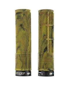 DMR Brendog DeathGrip Thick Flangeless Mountain Bike Grips - Camo