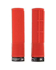 DMR Brendog DeathGrip Thick Flangeless Mountain Bike Grips - Red