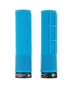 DMR Brendog DeathGrip Thin Flangeless Mountain Bike Grips - Blue