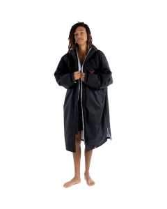 Dryrobe Advance Long Sleeve V3 Changing Robe - Black/Grey