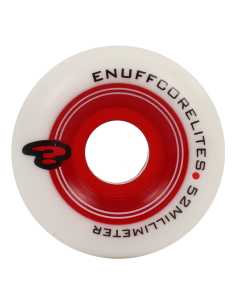 Enuff Corelite White Skateboard Wheels - Red