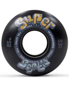Enuff Super Softies Skateboard Wheels - Black 55mm