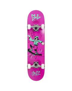 Enuff Skully Mini Complete Skateboard - Pink 7.25''