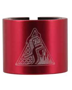 Fasen 2 Bolt Double Scooter Collar Clamp - Red