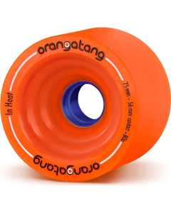 Orangatang In Heat 75mm Longboard Wheels - Orange 80a (Pack of 4)
