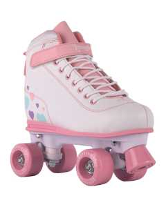 LMNADE Vibe Quad Roller Skates - Hearts (White)