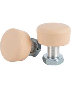 LMNADE Adjustable Rubber Roller Skate Toe Stops - Pastel Peach