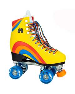 Moxi Rainbow Quad Roller Skates - Sunset Yellow