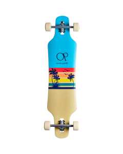 Ocean Pacific Sunset Drop Through Complete Longboard - Blue 39"