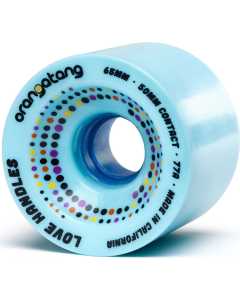 Orangatang Love Handles Longboard Wheels 65mm - Blue 77a