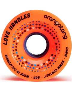 Orangatang "Love Handles" Longboard Wheels - Orange 65mm 80a