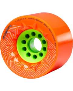 Orangatang Caguama 85mm Longboard Wheels - Orange 80a (Pack of 4)