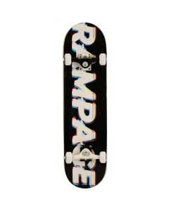 Rampage Glitch Logo Complete Skateboard - Multi 8''