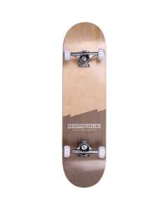 Rampage Plain Third Complete Skateboard - Natural/Black 8''